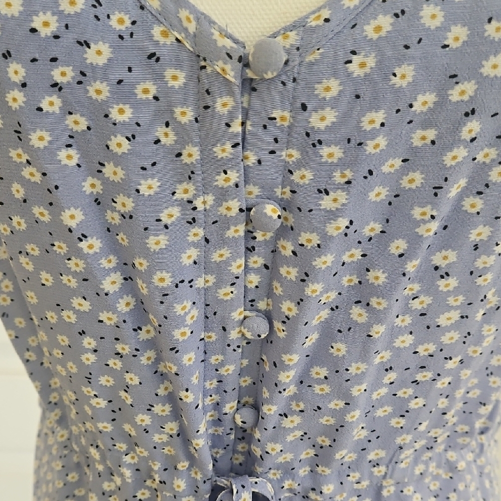 Rails Fridal Sky Blue Daisies Floral Print Midi Dress - Picture 6 of 9